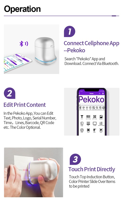 Mobile Color Printer Pekoko K1