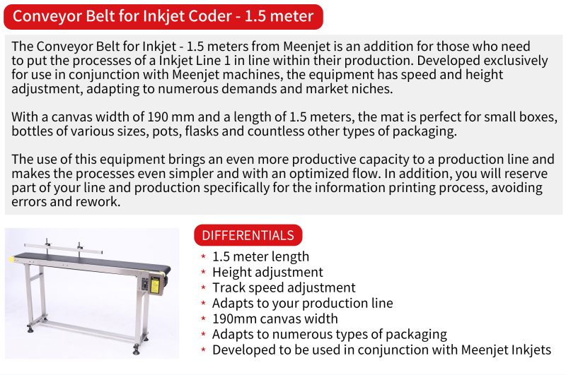 25cm Width Conveyor Transfer Table for Inkjet Printer