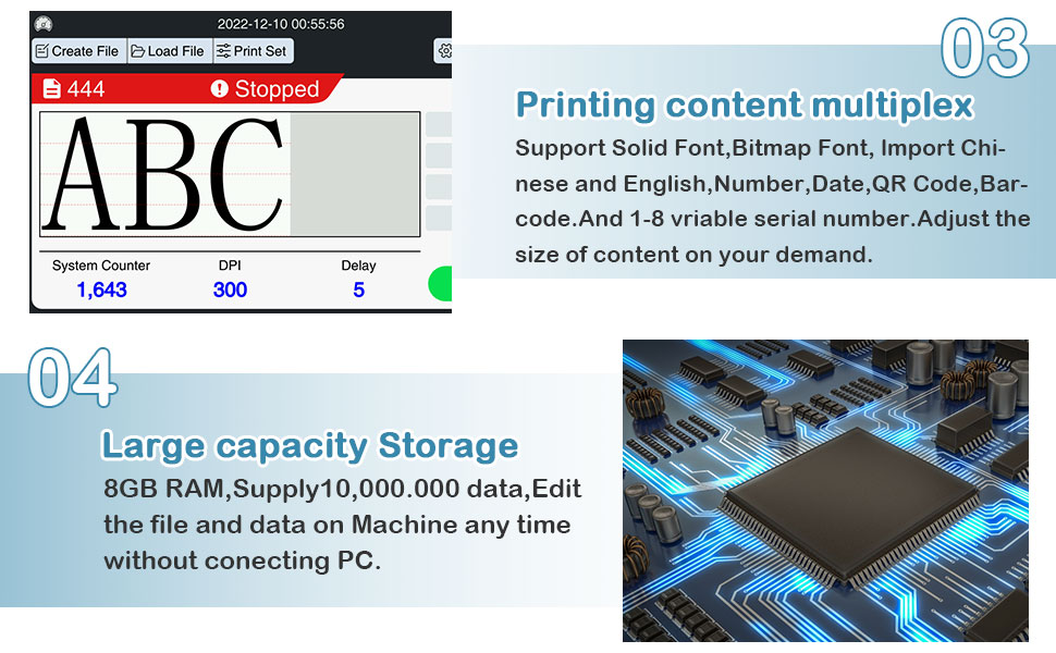 MxPlus2.0 Inkjet Coding Device