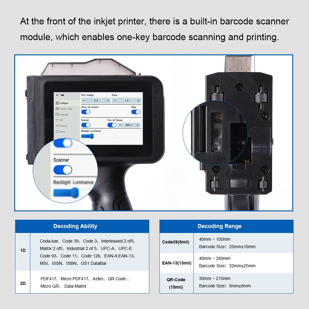 M9 Handheld Inkjet Printer