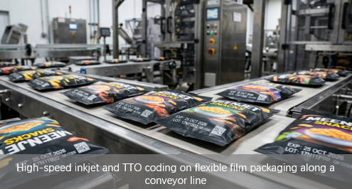 High-Speed Marking on Flexible Film Packaging High-Speed Marking on Flexible Film Packaging