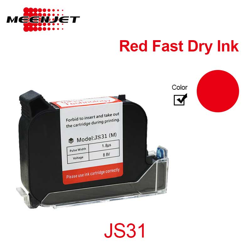 Red Solvent Ink Cartridges for Printer