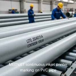 How to Code on Extruded Plastic Pipes at High Production Speeds