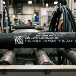Black Rubber & EPDM Hose Coding: How to Print High-Contrast, Rub-Proof 2D Codes