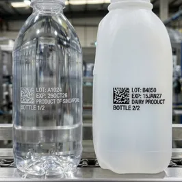 HDPE vs. PET Bottles: Why Laser Marking Setup Changes for Each Substrate (CO₂ vs. UV)