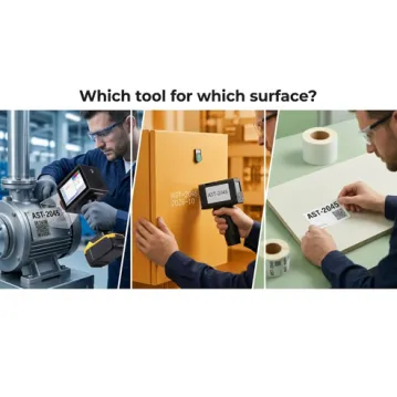 Industrial Asset Marking: Handheld Laser vs Handheld TIJ vs Labels — Which Tool for Which Surface?